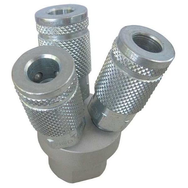 Speedaire Air Gun Manifold, 1/4 FNPT, Automotive - 22YK98