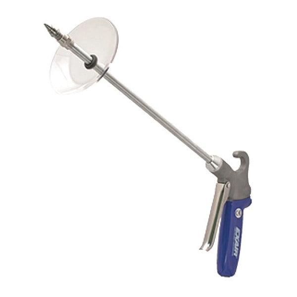 Exair Safety Air Gun, 13 CFM, 60" Ext, Shield, Body Material: Cast Aluminum - 1280SS-60-CS