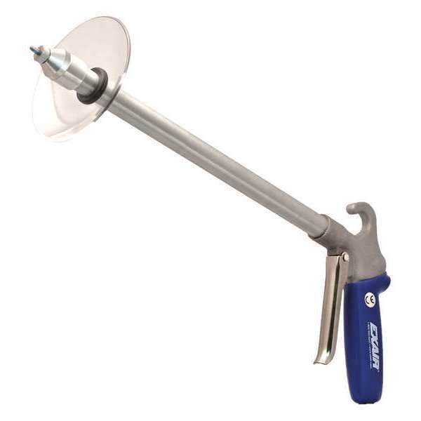 Exair Safety Air Gun, 2.5 CFM, 72" Ext, Shield, Application: Industrial - 1296SS-72-CS