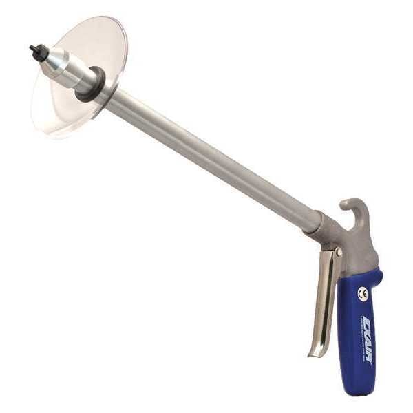 Exair Safety Air Gun, 2.5 CFM, 72" Ext, Shield, Air Gun Body Style: Ergonomic - 1296-PEEK-72-CS