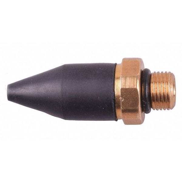 Speedaire Air Gun Nozzle, 1 In L, Brass, 7/16-20 UNF - 22YK69