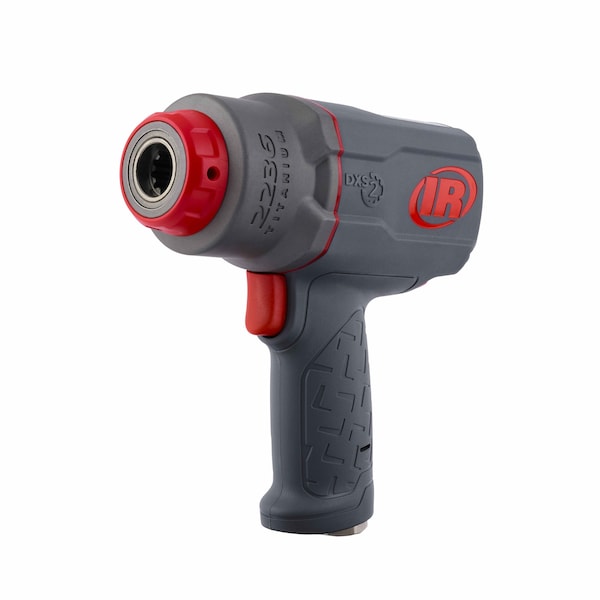 Ingersoll-Rand DXS2 1/2" Air Impact Wrench, Quiet, 1500 ft-lb, Titanium Hammercase, Friction Ring Retainer - 2236QTIMAX