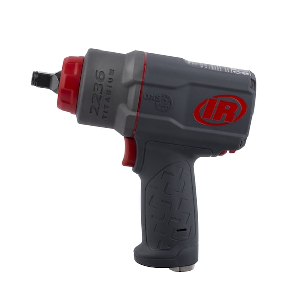 Ingersoll-Rand DXS2 1/2" Air Impact Wrench, Quiet, 1500 ft-lb, Titanium Hammercase, Friction Ring Retainer - 2236QTIMAX