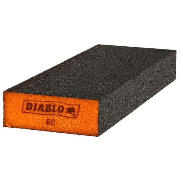 Esponja de lijado de borde plano de grano medio Endura-Bond de 60 Grit de Freud America - 1017419