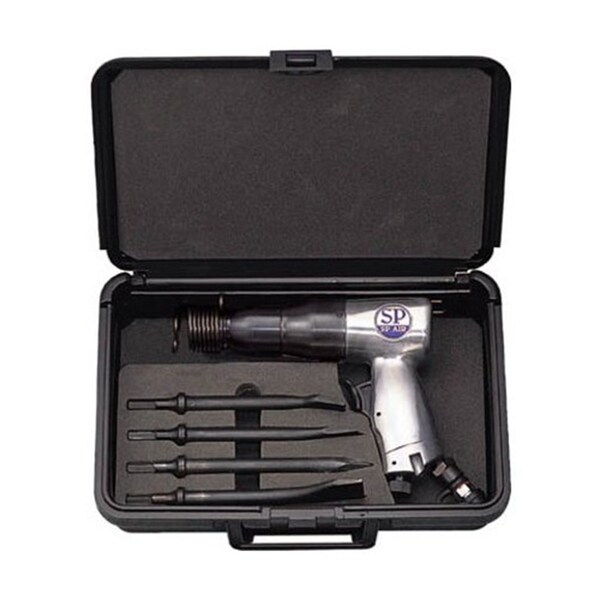 Sp Air Air Hammer Kit with 4 Chisels, 3000 bpm - SP-1410K