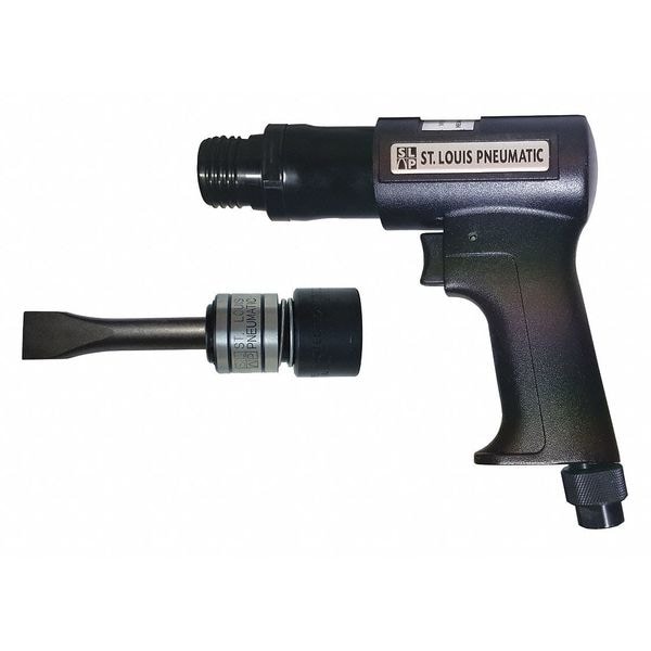 St Louis Pneumatic Heavy Duty Hammer with Retainer and Chisel - SLP-85300K