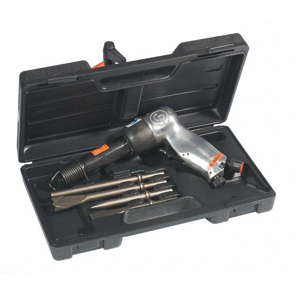Chicago Pneumatic Kit - 0.401 Inch Air Hammer, Round Shank, Stroke 3.15 in, Bore Diameter 0.55 in - 2000 BPM - CP714K