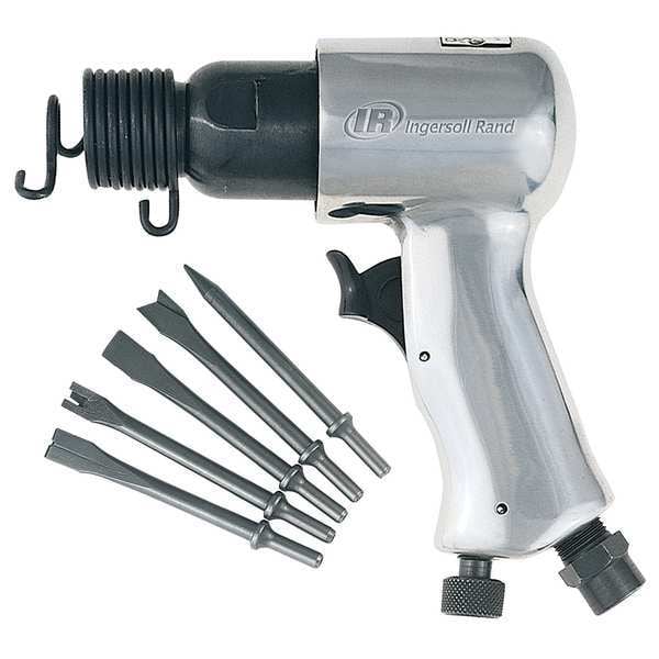 Ingersoll-Rand Air Hammer Kit, 5-peice Chisel Set, 3500BPM, 2-5/8 in Stroke - 116K