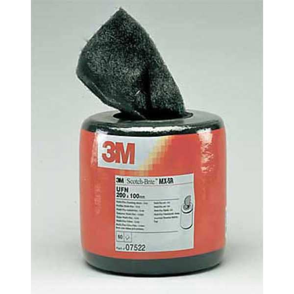 Rollo de almohadilla de lijado Scotch-Brite, mano, UF, 60 hojas, paquete de 4 - 61500134426