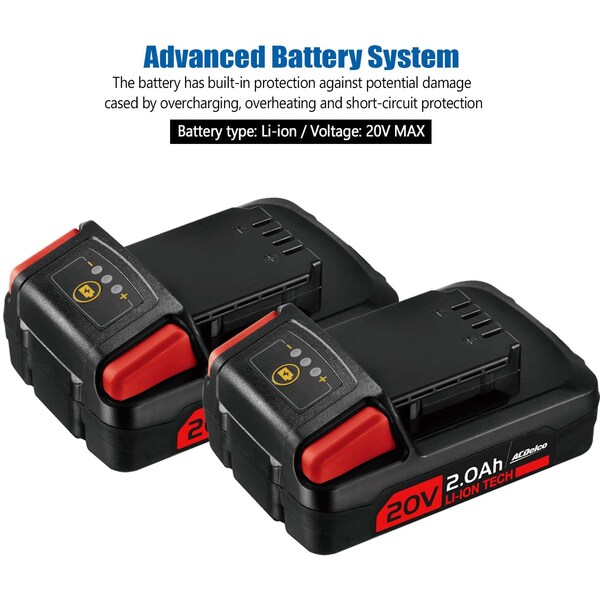 Acdelco P20 series Li-ion 20V BRUSHLESS Rivet Tool w/ ETC (1 Battery) - ARV20104B-M