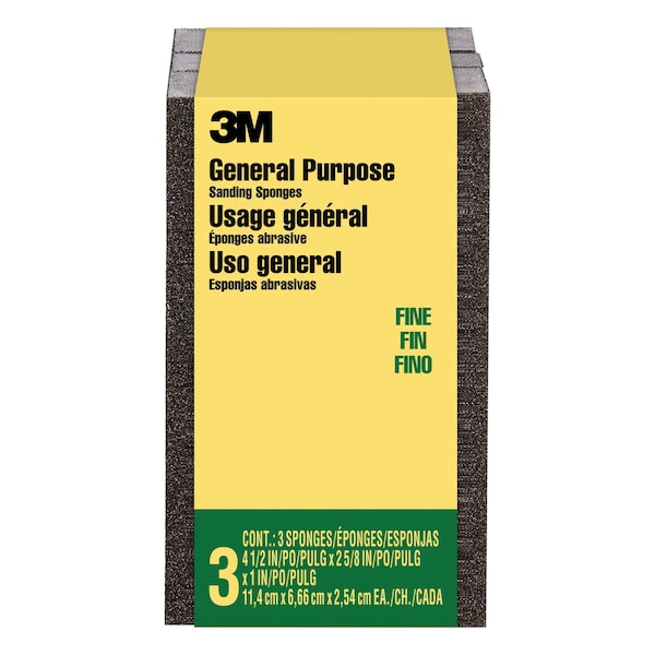3M CP001-3PK-LG Negro 4-1/2"x2-5/8"x1", PK3 - CP001-3PK-LG