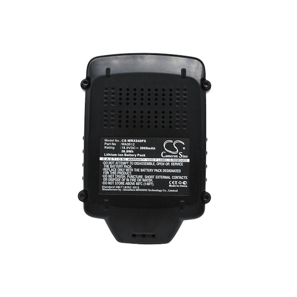 Bsc Preferred Work WA3551.1 WA3572 2000mAh Power Tool Replacement Battery - CS-WRX540PX.3