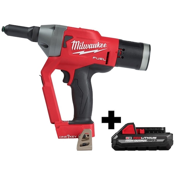 Milwaukee Tool M18 FUEL 1/4" Blind Rivet Tool w/ ONE-KEY + M18 CP3.0 Battery - 2660-20,48-11-1835