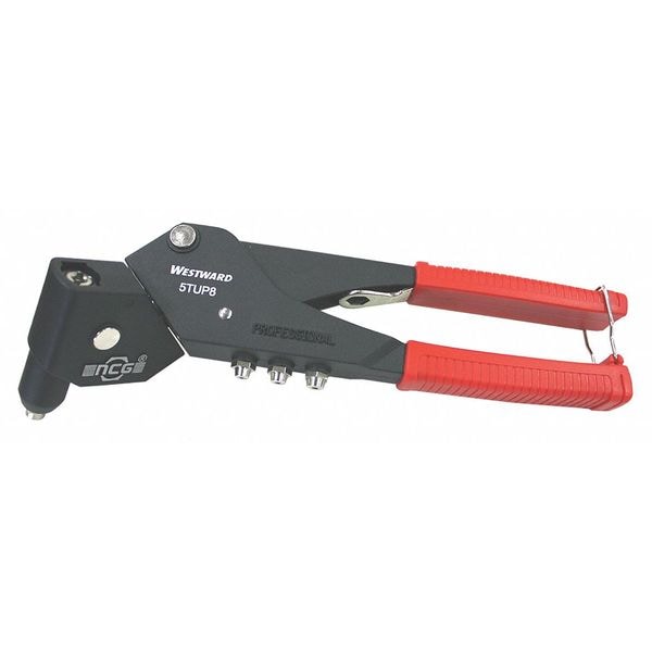 Zoro Select Swivel-Head Riveter, 3/32, 1/8, 5/32, 3/16In - 5TUP8