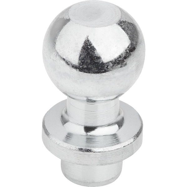 Kipp Ball End Pin DIN71803 For Angle Joint, D1=8, Form:B With Rivet Stud, Steel Galvanized And Passivated - K0713.0840
