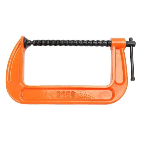 Pony Classic CClamp, 1000 lb Clamping, 6 in Max Opening Size, 312 in D Throat - 2660
