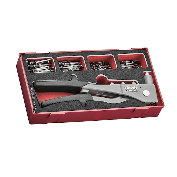 Teng Tools Rivet Gun Set 81 Pieces in EVA Foam Organizational Tool Tr - TEAHR81