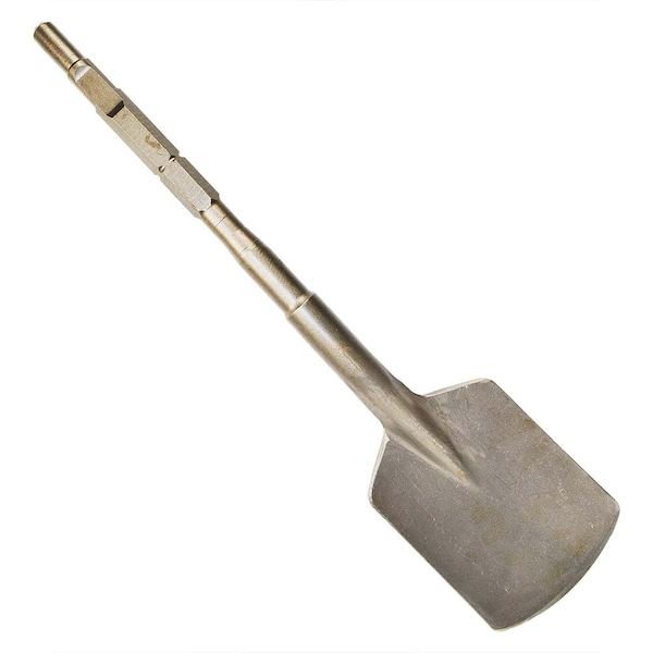 Superior Steel 6 Inch x 4 1/2 Inch Square Clay Spade Round Hex / Spline Hammer 19 Inch Long - SC8822