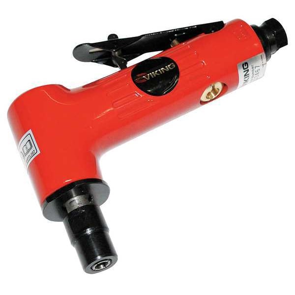 Viking Angle Die Grinder, 1/4 in NPT Female Air Inlet, 1/4 in Collet, Medium Duty, 25,000 RPM, 0.3 hp - VT3001A
