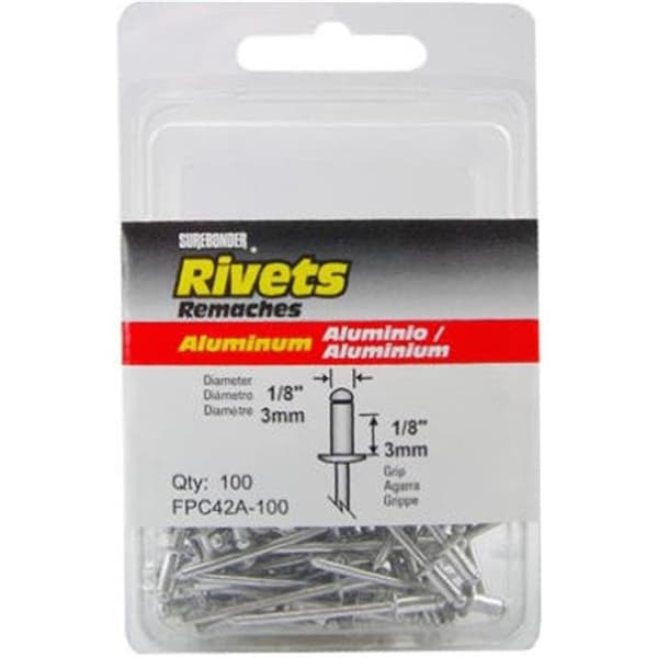 Fpc FPC FPC42A-100 Surebonder 100 Pack Short Aluminum Rivet - 140509