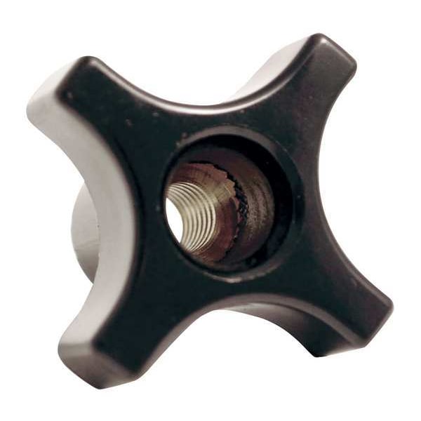 Davies Four Prong Knob, Clamp Knob, 3/8-16 Size, 1"L, HR Phenolic - 2830BJ