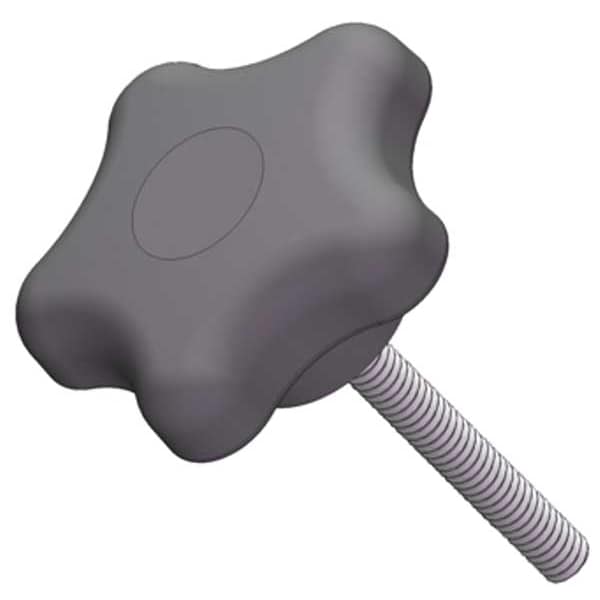 Innovative Components Star Knob with Screw, 3/8-16 Thread Size, 1.00"L, Steel - GN6C10005SA--21