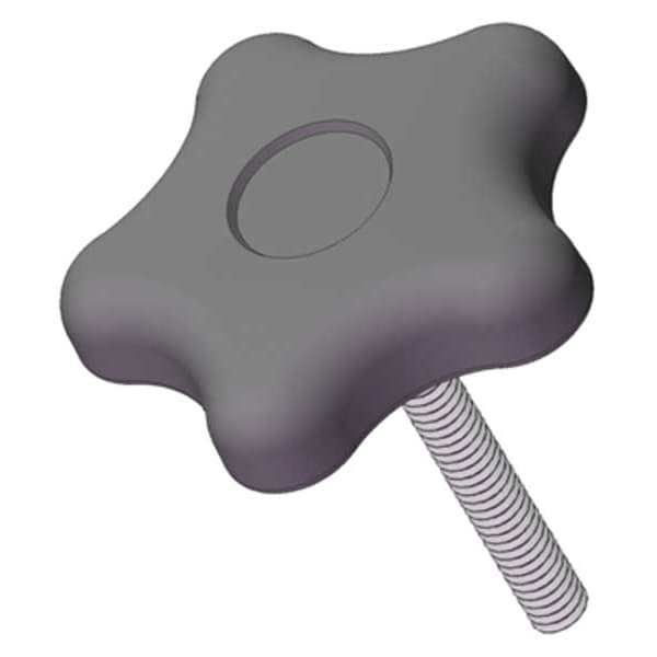 Innovative Components Star Knob with Screw, 5/16-18 Thread Size, 1.00"L, Steel - GN5C10005S4--21