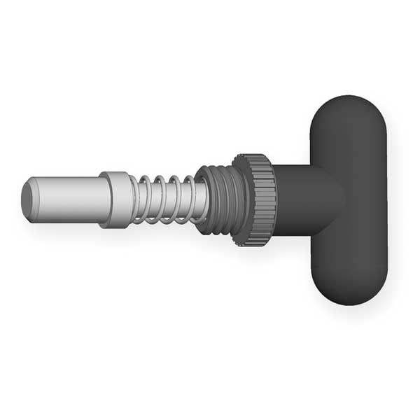 Innovative Components Pop Pin Weld On Barrel, 1/2" Tip Dia., 0.860"L, Rounded T-Knob - GI1/2-1.5-B-TR6