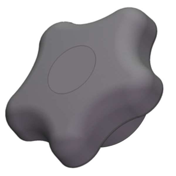 Innovative Components Star Knob, 3/8-16 Thread Size, 1"L, Thru Tap, Steel - GN6C----5SB--21