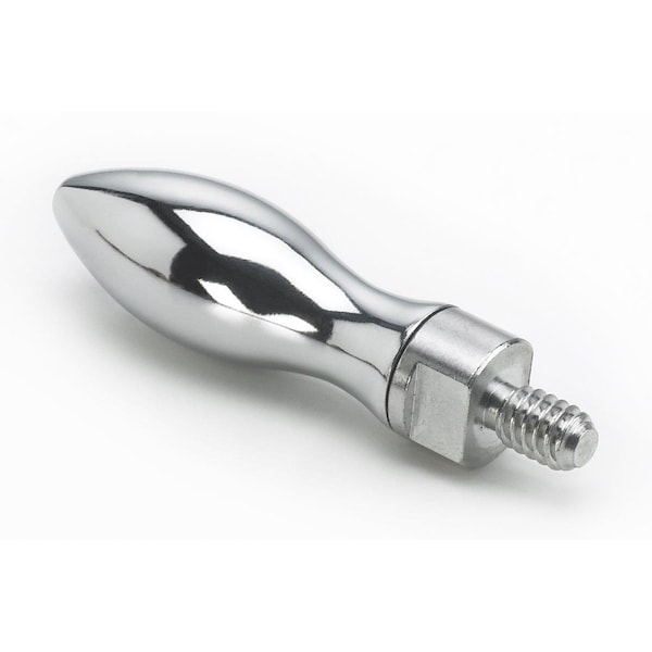 Morton Steel Revolving Handle, Chrome Plate Finish, 3/8"-16 Thread, 2.95" Handle Length - RH-23