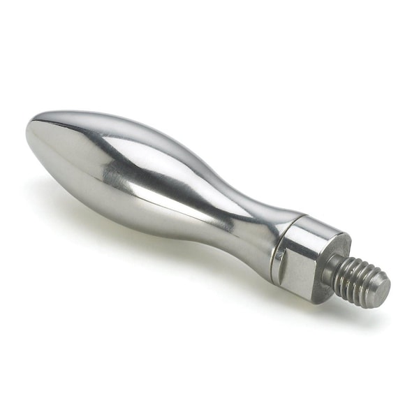 Morton Stainless Steel Revolving Handle, 1/2"-13 Thread, 3.35" Handle Length - RH-24SS