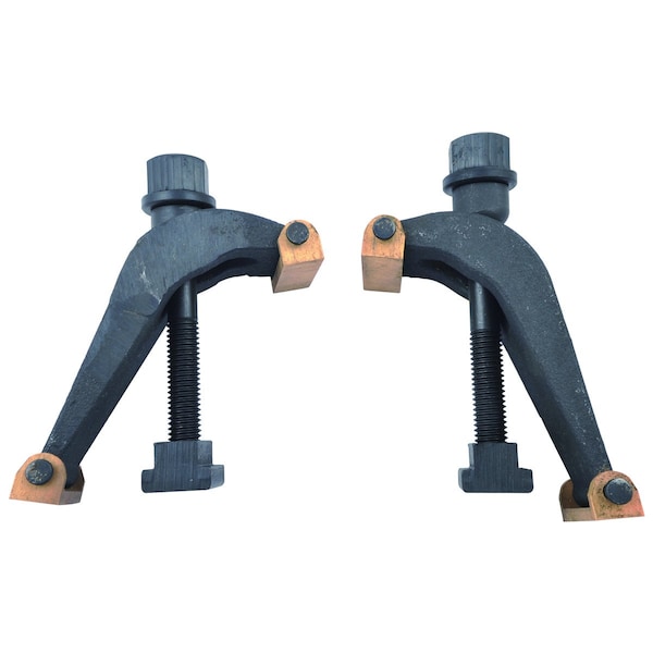 H & H Industrial Products 11/16" Universal Adjustable Clamp Set With Brass Plate (Fit 3/4" T-Slot) - 3900-0326
