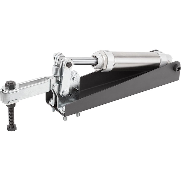 Kipp Pneumatic Clamp Horizontal, Form:A, Steel, Comp:Steel F1=3000 - K1548.03000