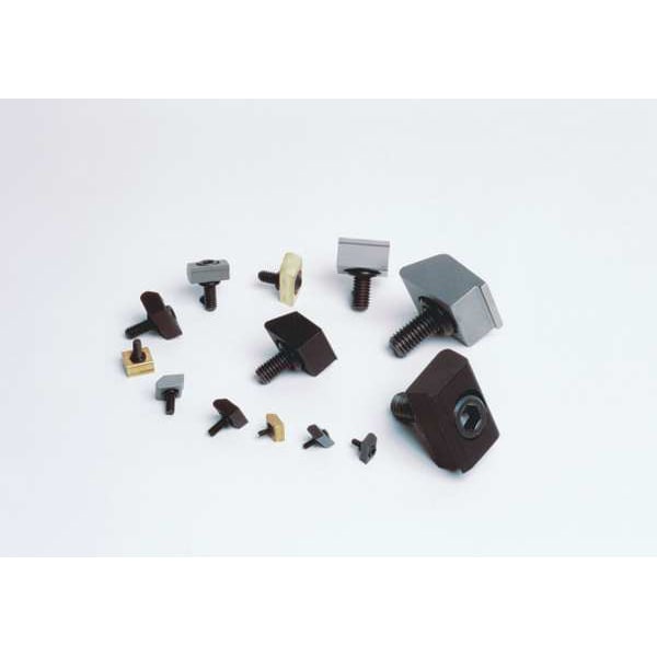 Mitee-Bite Products Clamps, 1/4-20, 3/4in, Blunt Edge, PK6 - 26060