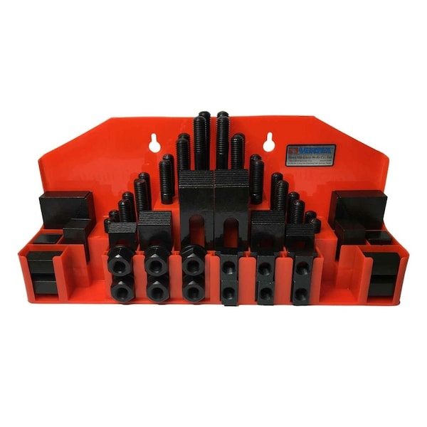 Hhip Pro-Series 52 Piece Clamping Kit 10mmm T-Slot With M8 X 1.25 Studs - 3901-0008