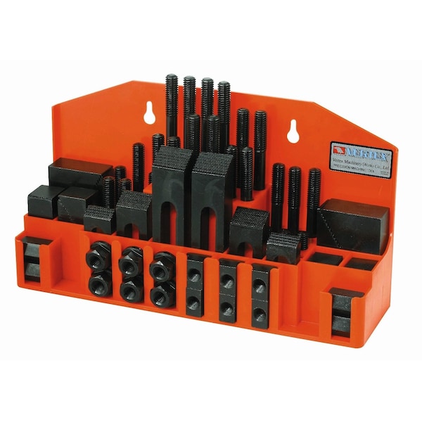 Hhip Pro-Series 52 Piece Clamping Kit 10mmm T-Slot With M8 X 1.25 Studs - 3901-0008