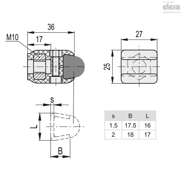 Elesa For trapezoidal guides, MPG-T-S - MPG-T-S