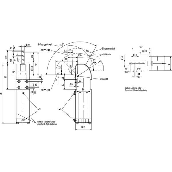 De-Sta-Co Pneumatic Clamp, 81L20,120 Deg, 885 In-Lbs - 81L20-10100
