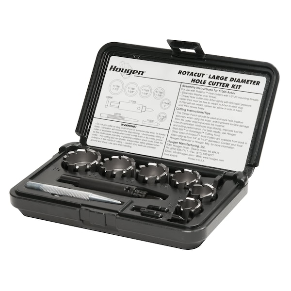 Hougen RotaCut Lg Dia. Hole Cutter Kit Fractional - 11078