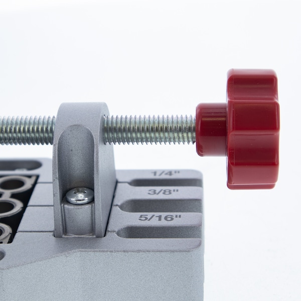 Milescraft Joint Master, Self-Clamping Aluminum Doweling Jig. For 1/4in, 5/16in, and 3/8in Dowel Pins - 1334