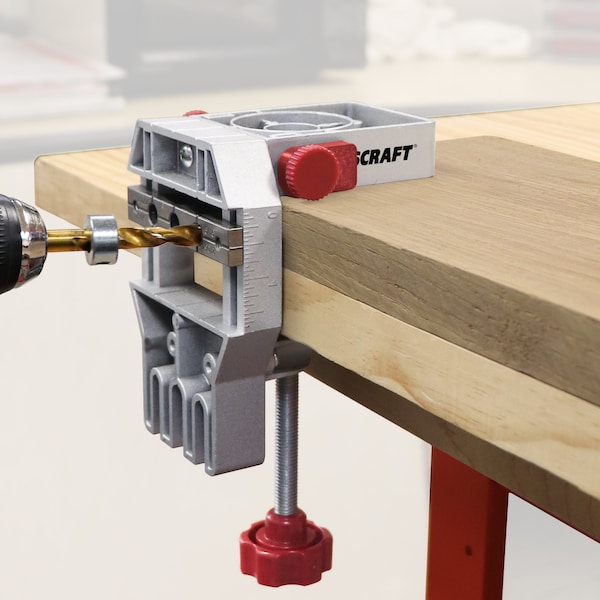 Milescraft Joint Master, Self-Clamping Aluminum Doweling Jig. For 1/4in, 5/16in, and 3/8in Dowel Pins - 1334