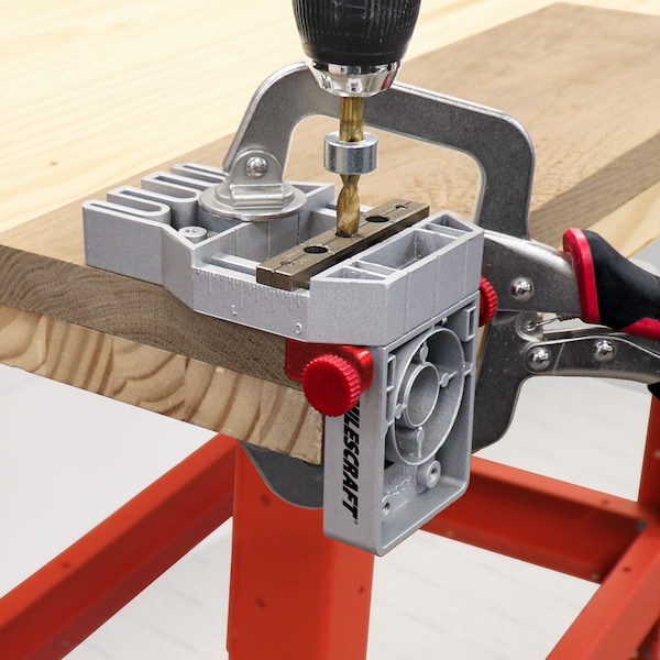 Milescraft Joint Master, Self-Clamping Aluminum Doweling Jig. For 1/4in, 5/16in, and 3/8in Dowel Pins - 1334