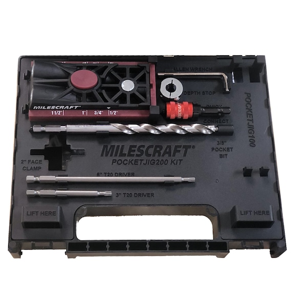 Milescraft PocketJig200 Complete Pocket Hole Jig Kit - 1325