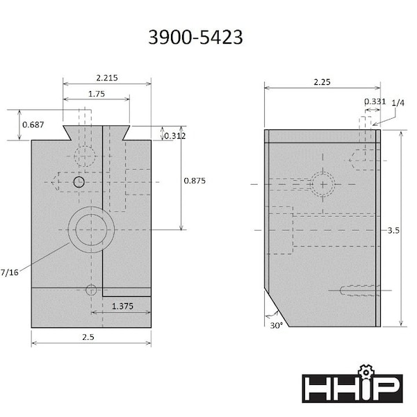 Hhip KDK Style-100 Quick Change Tool Post - 3900-5423