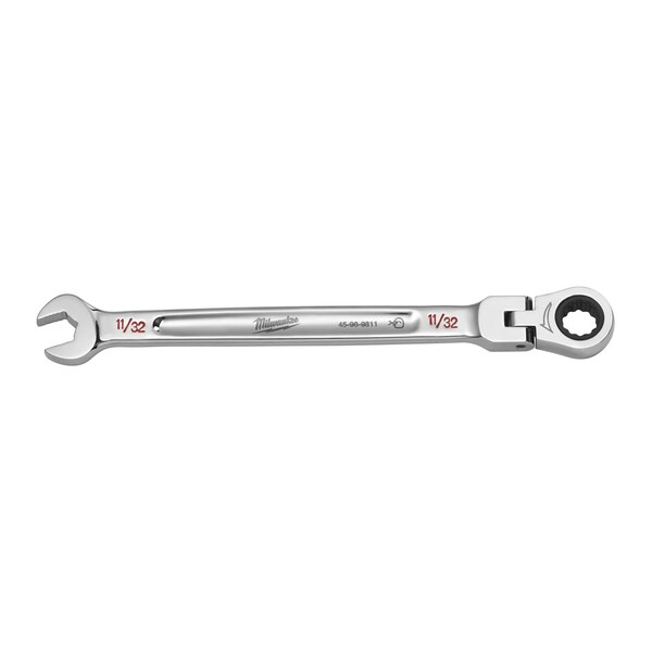 Llave combinada de cabeza flexible Milwaukee Tool de 11/32 pulgadas SAE - 45-96-9811