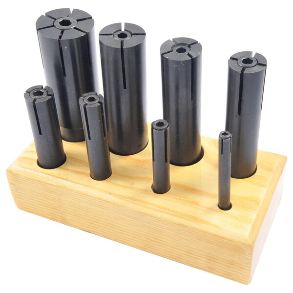 Hhip 1/4-1-1/4 in. 8 Piece Expanding Arbor Set - 3906-4006