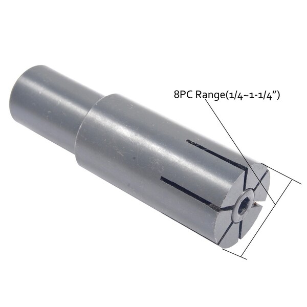 Hhip 1/4-1-1/4 in. 8 Piece Expanding Arbor Set - 3906-4006