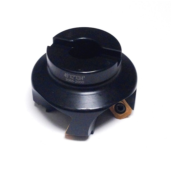 Hhip 2" X 3/4 Bore 45 Degree SE Indexable Face Mill - 2065-2000