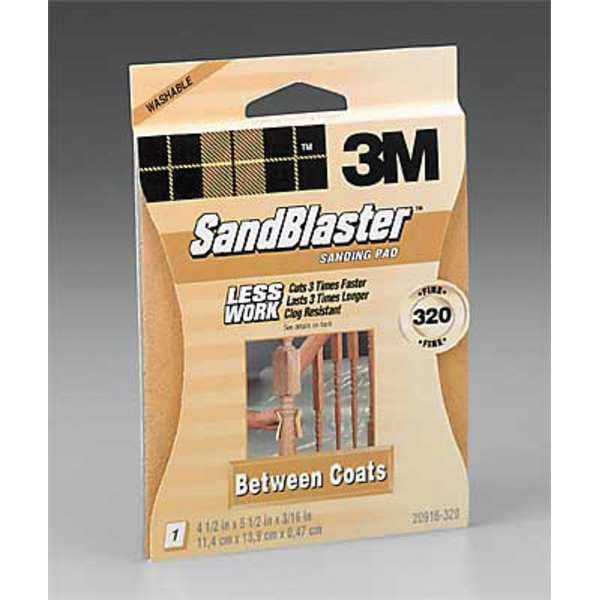Esponja de lijado 3M, VF, 3-3/4x2-5/8x1 pulgadas, paquete de 12 - 70005114007