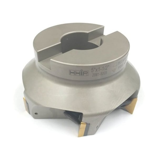 Hhip 5 X 1-1/2" Bore 90 Degree Square Nickel Coated Indexable Face Mill - 2061-5005